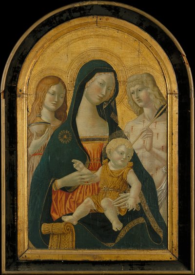 Madonna and Child with Saints Mary Magdalen and Sebastian, 19th-early 20th century by Icilio Federico Joni