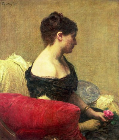 Portrait of Madame Maitre by Ignace Henri Jean Fantin Latour