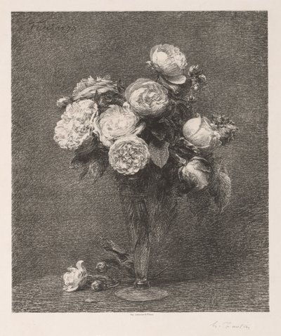 Bouquet of Roses by Ignace Henri Jean Fantin Latour