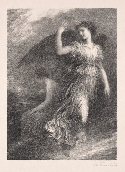 Le Paradis et la Peri - Debut by Ignace Henri Jean Fantin Latour