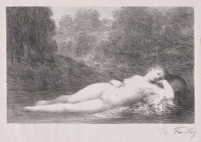 Lying in the Water by Ignace Henri Jean Fantin Latour