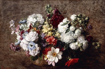 Mixed Bouquet by Ignace Henri Jean Fantin Latour