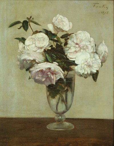 Pink Roses by Ignace Henri Jean Fantin Latour