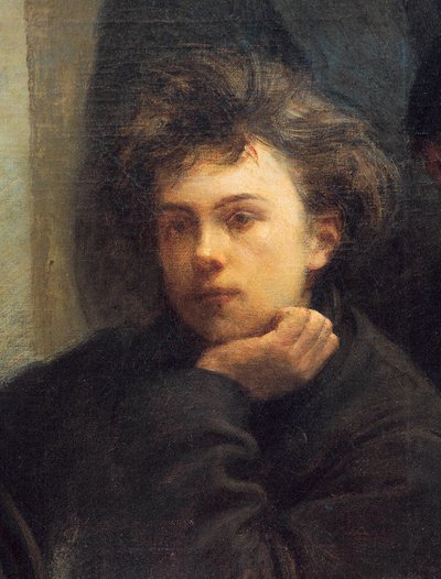 Portrait of Arthur Rimbaud (detail) by Ignace Henri Jean Fantin Latour