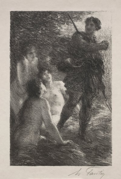 Siegfried and the Daughters of the Rhine by Ignace Henri Jean Fantin Latour