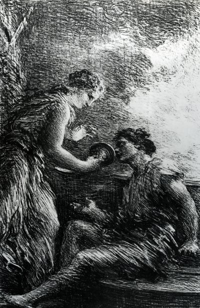 Sieglinde and Siegmund, Scene from Wagner
