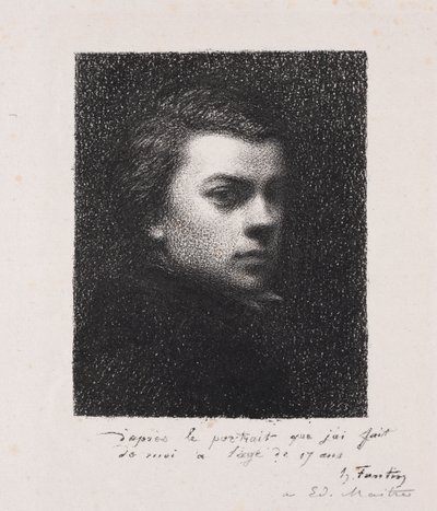 The Artist at 17 Years by Ignace Henri Jean Fantin Latour