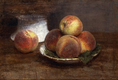 The Bowl of Peaches by Ignace Henri Jean Fantin Latour