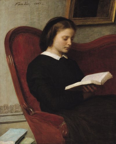 The Reader by Ignace Henri Jean Fantin Latour