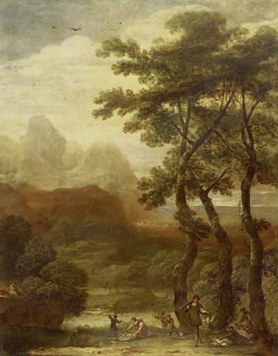 Landscape with Hunters by Ignacio Iriarte