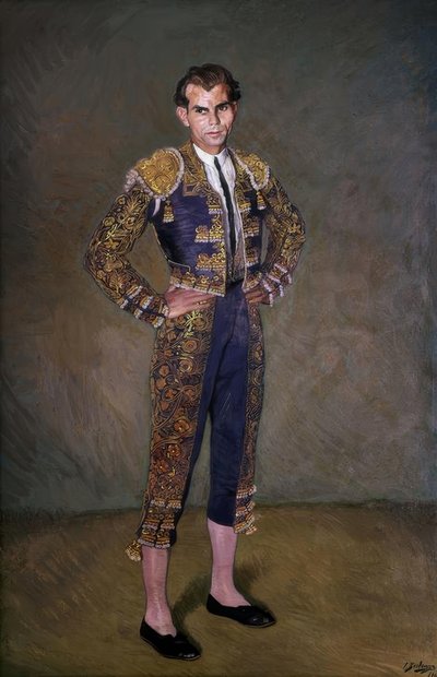 Domingo Ortega – 1945 – Spanish Painting – 20th Century by Ignacio Zuloaga y Zabaleta