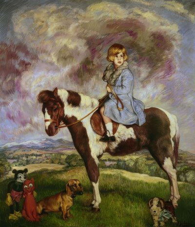 The Duchess of Alba as a Child (1930) by Ignacio Zuloaga y Zabaleta