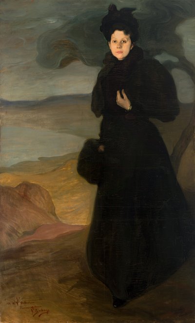 Portrait of Mademoiselle Valentine Dethomas by Ignacio Zuloaga y Zabaleta
