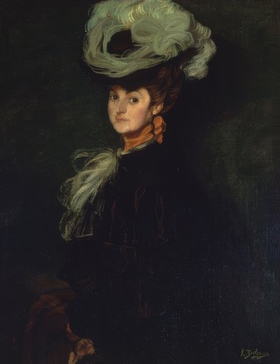 Portrait of Annie Bourdin – 1906 by Ignacio Zuloaga y Zabaleta