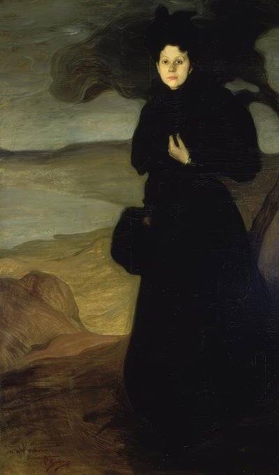 Portrait of Valentine Dethomas – 1894/95 by Ignacio Zuloaga y Zabaleta