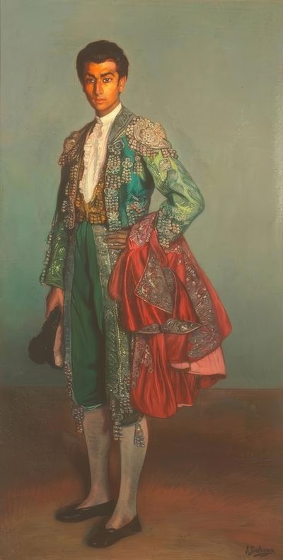 Portrait of the Bullfighter Rafael Albaicin by Ignacio Zuloaga y Zabaleta
