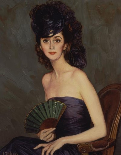 Lady of Patiño (La Durcal) – 20th Century by Ignacio Zuloaga y Zabaleta
