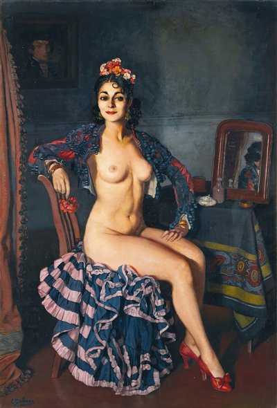 La Bella Oterito in Her Dressing Room, 1936 by Ignacio Zuloaga y Zabaleto