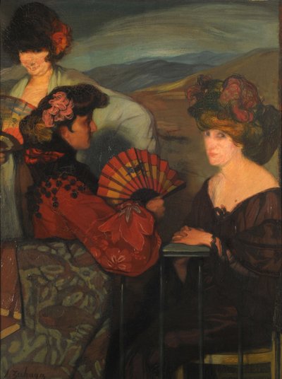 Spanish Women and an English Woman on the Balcony by Ignacio Zuloaga y Zabaleto