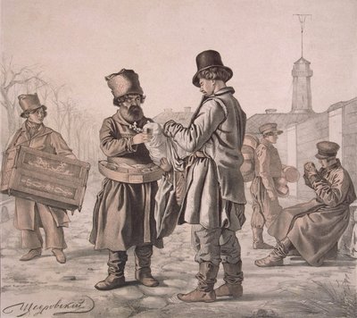 Street Sbiten Seller From the Series These Are Our People, 1842 by Ignati Stepanovich Shchedrovsky