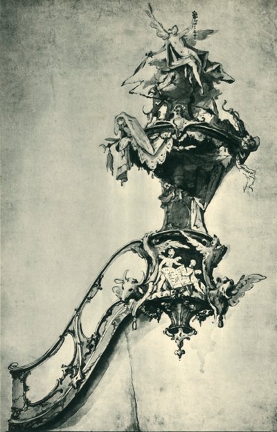 Design for a Pulpit, mid-late 18th century, 1943 by Ignatz Günther
