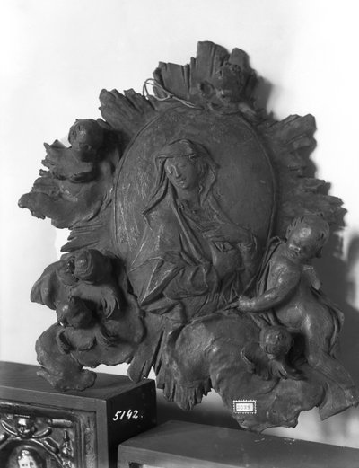 Medallion Depicting the Madonna with Angels, c.1746 by Ignaz  Gunther