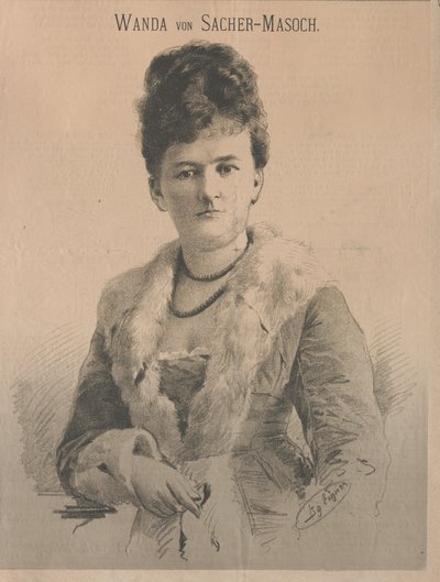 Writer Wanda von Sacher-Masoch, née Angelika Aurora Rümelin, 1879 by Ignaz Eigner