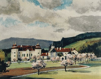 Weinzierl Castle near Wieselburg, c.1909 by Igo Potsch
