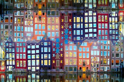 Illuminated Canal Houses by Igor Shrayer