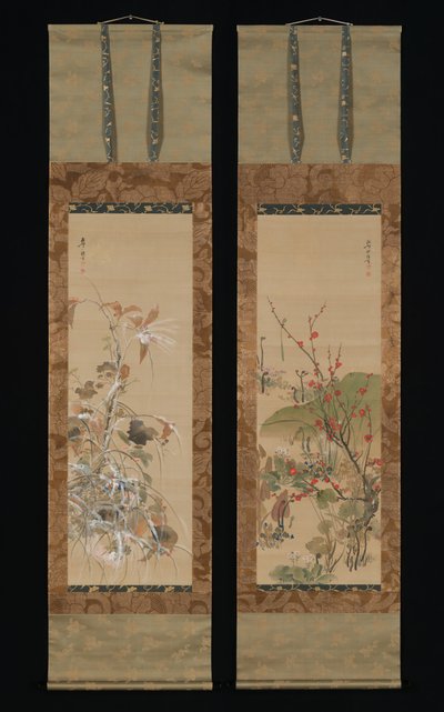 Flowers and Birds of the Four Seasons by Ikeda Koson