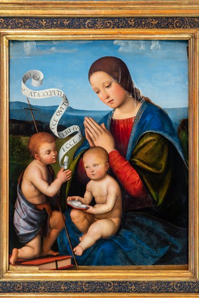 The Virgin Mary with Infant Jesus and Infant St. John by Il Francia