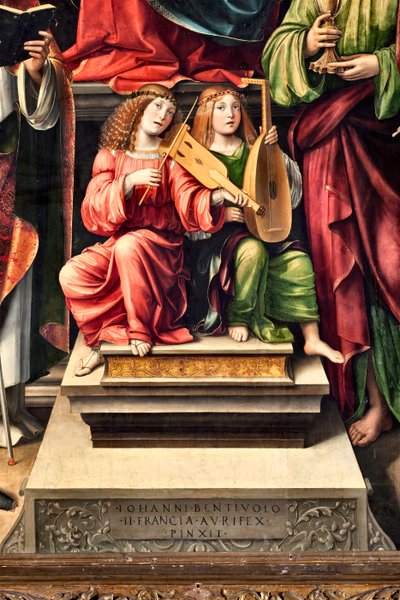 Musician Angels, (detail) by Il  Francia