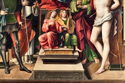 Musician Angels, (detail) by Il  Francia