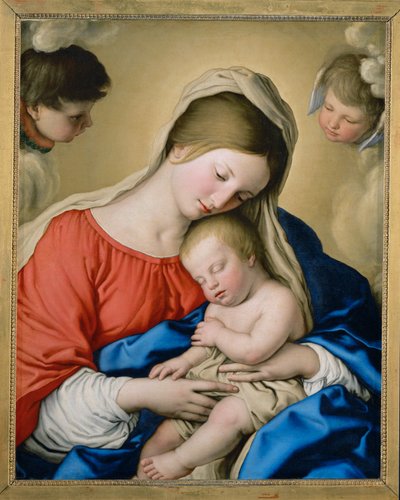 The Sleep of the Infant Jesus by Il (1609-85) Sassoferrato