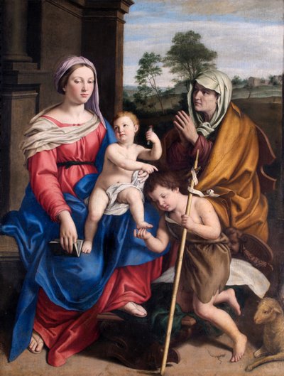 The Virgin and Child With St Elizabeth and the infant St John by Il (1609 85) Sassoferrato