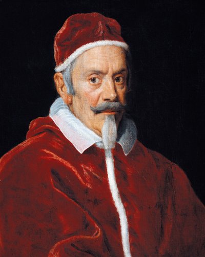 Portrait of Pope Clement X by Il  Baciccio