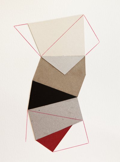 Geometric Paper Collage by Ildefonso Martín