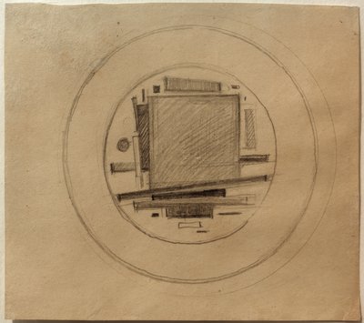 Design for a Suprematist Painting on Porcelain by Ilja Grigorewitsch Tschaschnik