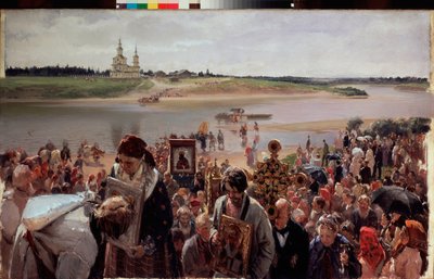 Easter Procession by Illarion Mikhailovich Pryanishnikov