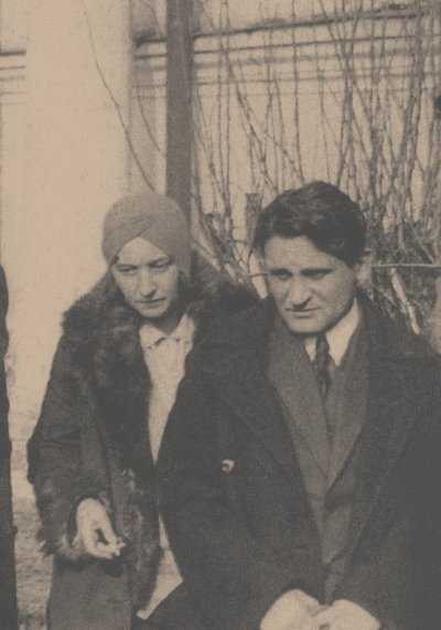 Serafima Suok-Narbut and Yury Olesha at the Funeral of Vladimir Mayakovsky, 1930 by Ilya Arnoldovich Ilf