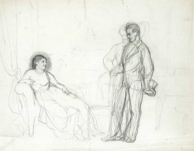 Adelina Patti as Violetta in the opera La traviata by Giuseppe Verdi by Ilya Efimovich Repin