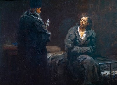Before the Confession by Ilya Efimovich Repin