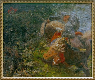 The Knight Ilya Muromets and the Robber Solovey by Ilya Efimovich Repin