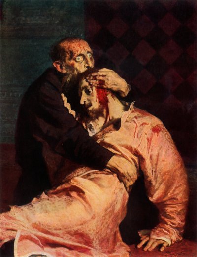 Ivan the Terrible and His Son Ivan on November 16, 1581, 1885, 1965 by Ilya Efimovich Repin