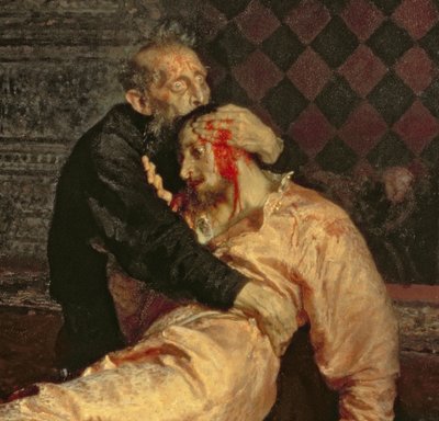 Ivan the Terrible and His Son on the 16th November by Ilya Efimovich Repin