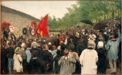 Annual Rally at the Wall of the Communards by Ilya Efimovich Repin