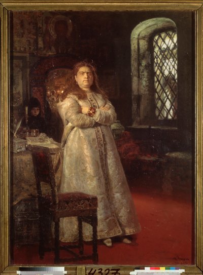 The Regent Sophia Alexeievna Romanova by Ilya Efimovich Repin