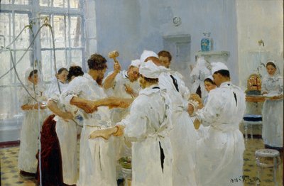 The Surgeon Pavlov in an Operating Room by Ilya Efimovich Repin