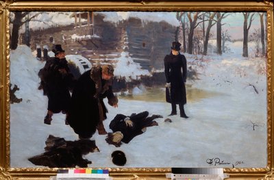 The Duel (The Death of Poet Alexander Pushkin) by Ilya Efimovich Repin