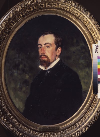 Portrait of the Artist Vassili Polenov by Ilya Efimovich Repin